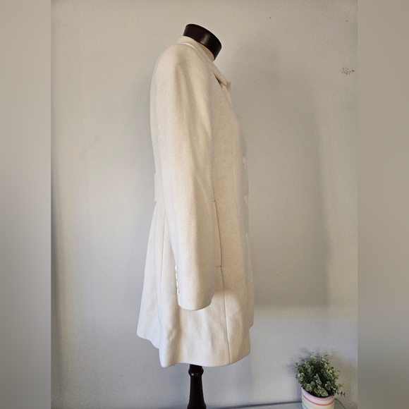 ANNE KLEIN cream wool jacket. Size small - Picture 3 of 13